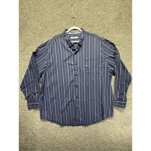 Tommy Bahama Shirt Mens XXXL - 3XL The Newport Coast Flip‎ Cuff Striped Blue